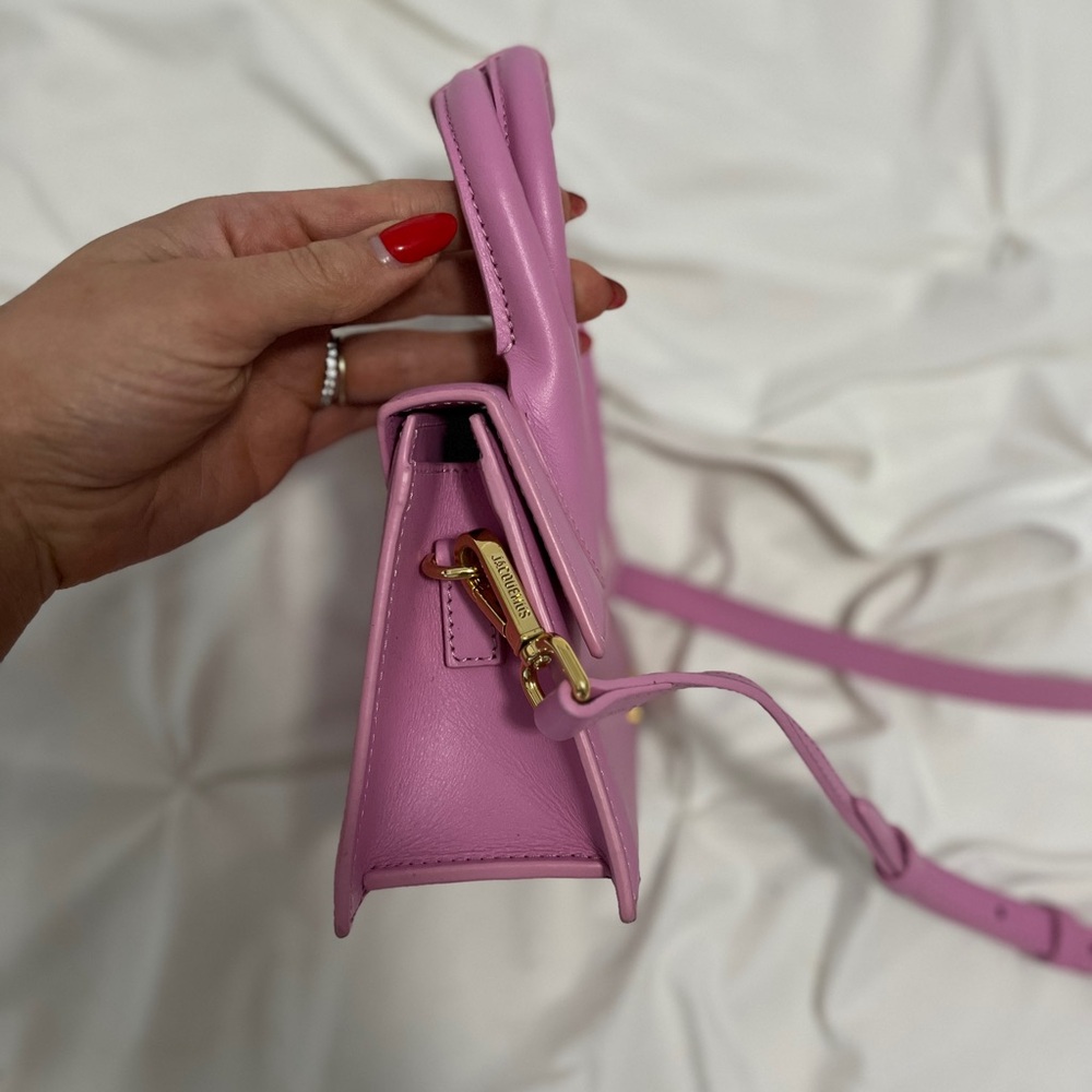 Jacquemus Pink Mini Bag with Structured Design and Top Handle - Picture 6 of 11